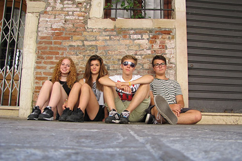 Die vier Freunde in Venedig